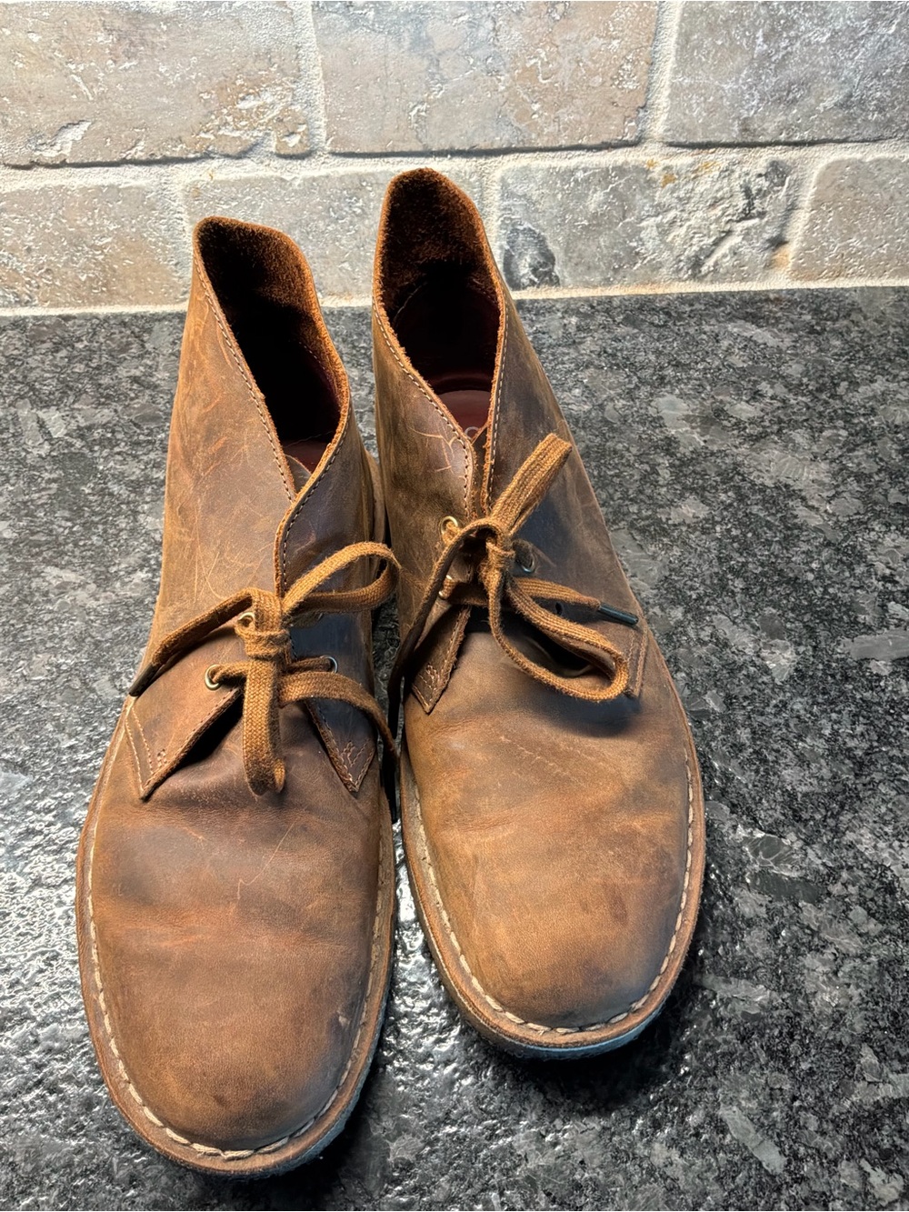 Clark’s Bushacre 2 men’s boot beeswax leather size 9.5-brown - Picture 2 of 8